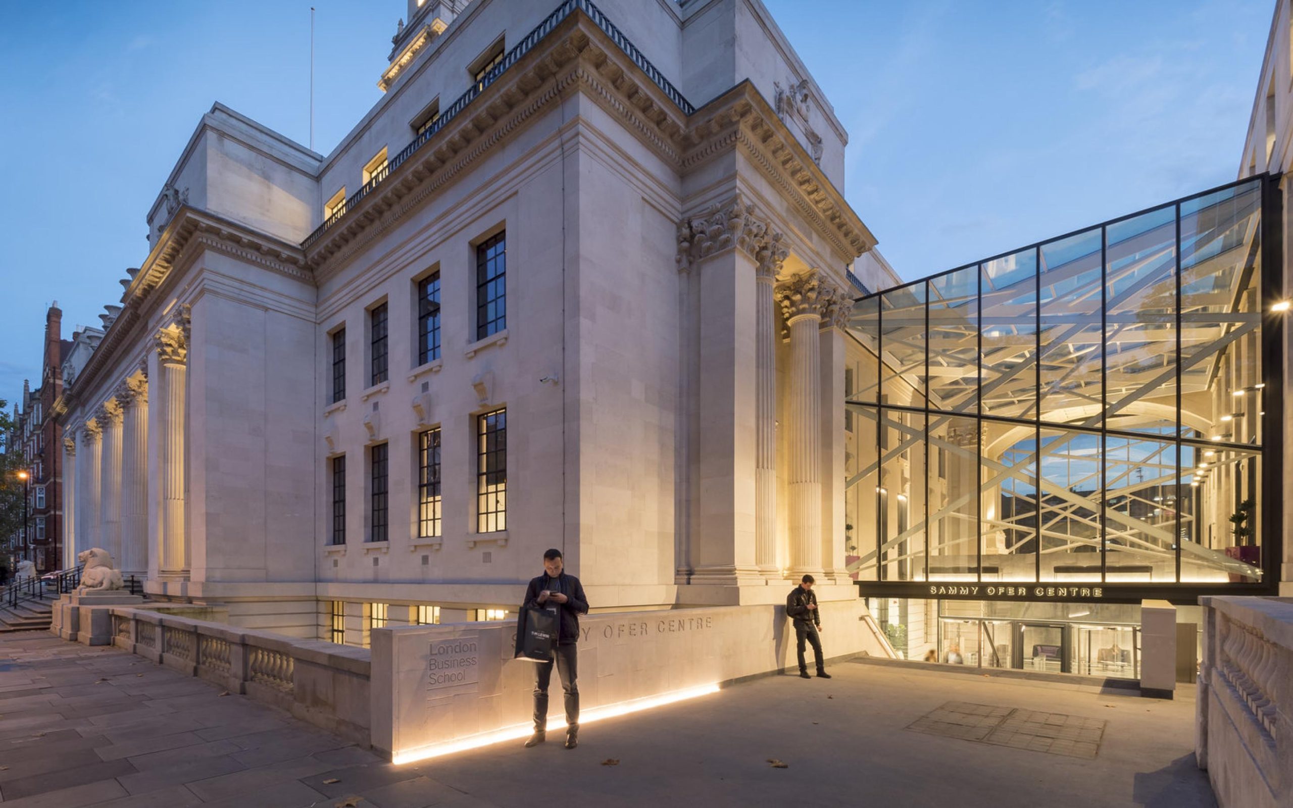 The Sammy Ofer Centre at night
