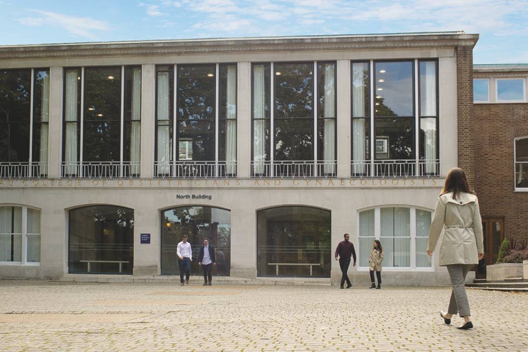 LBS North building in focus