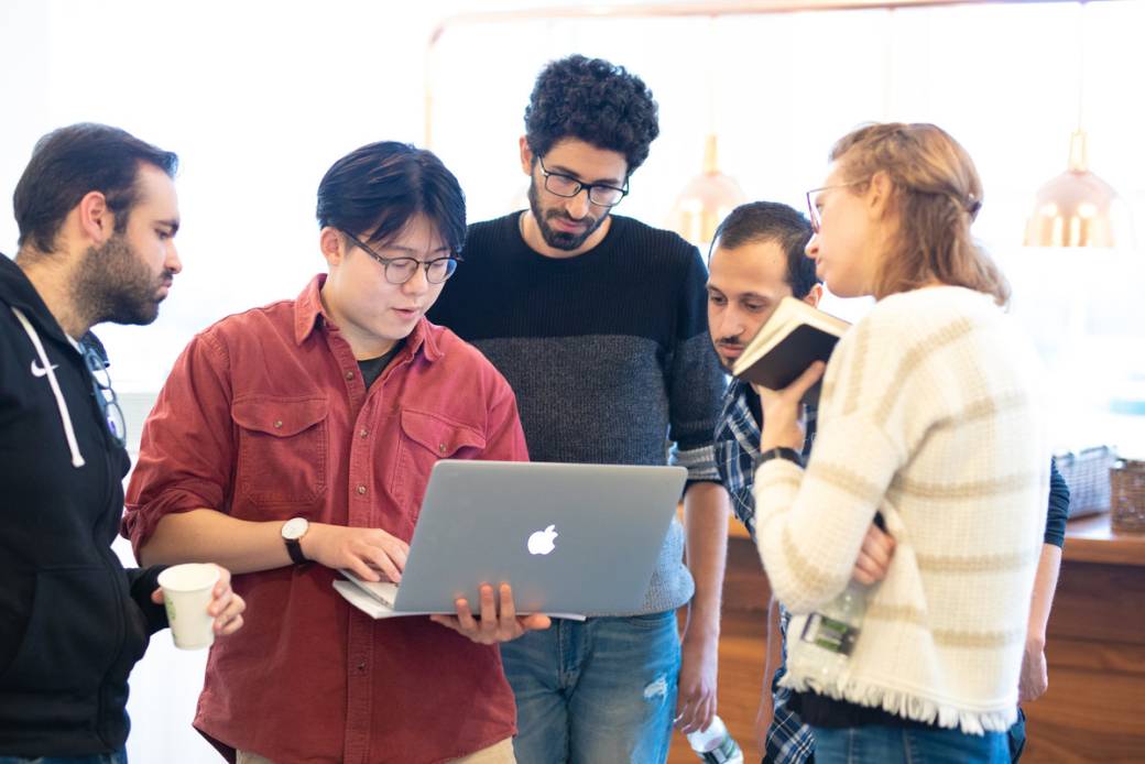 Students at the LBS Hackathon 2020