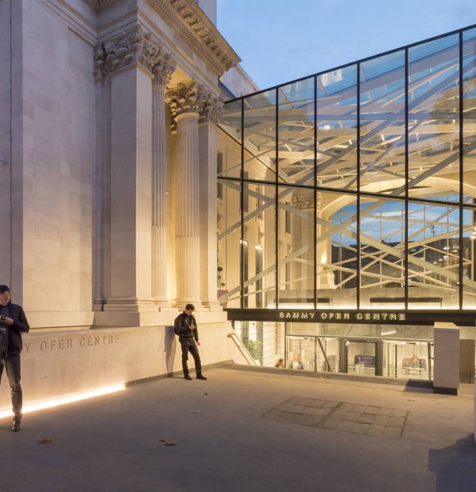 The Sammy Ofer Centre at night