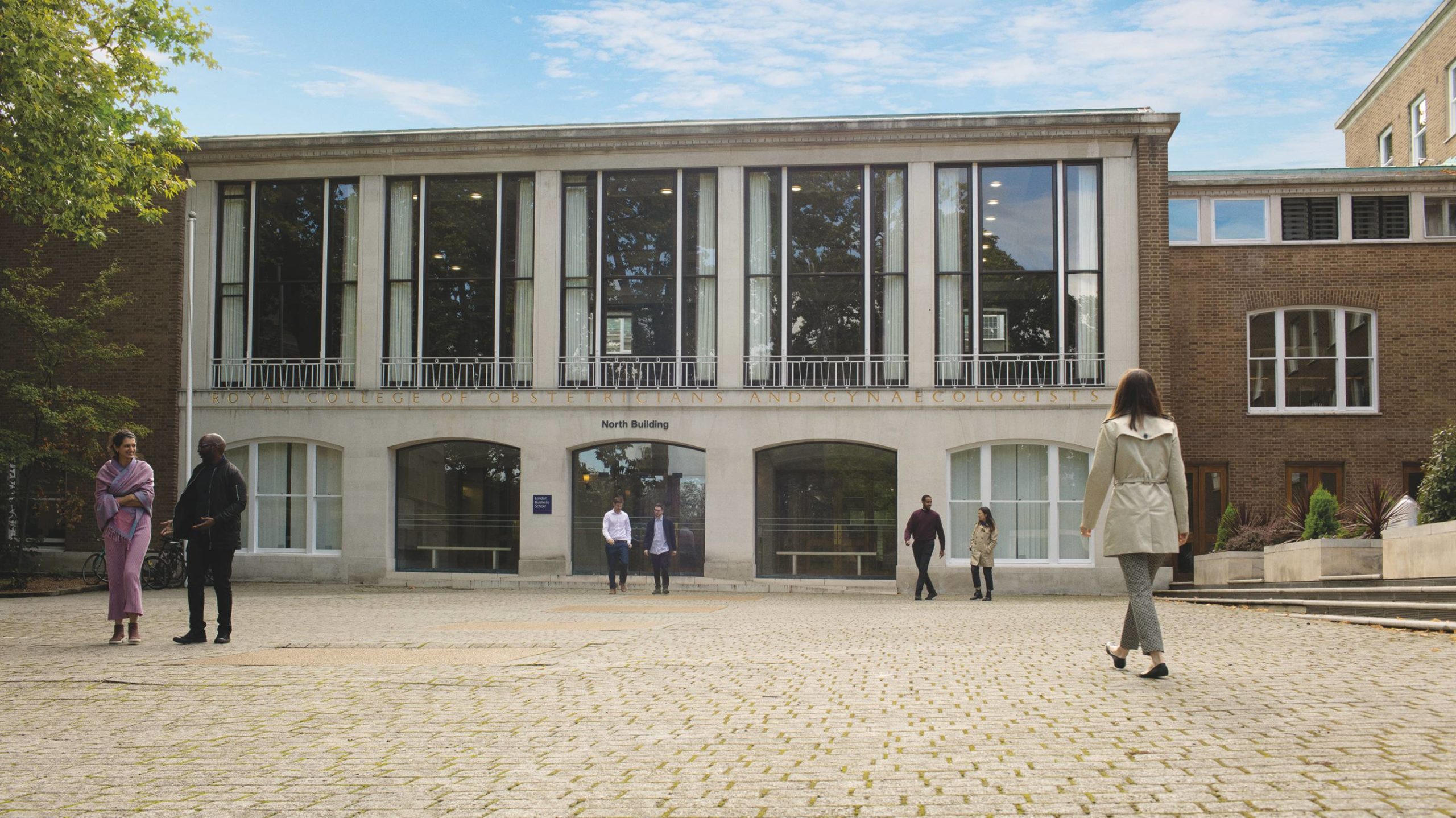 The LBS North Building entrance